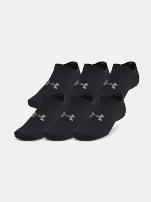 Șosete UNDER ARMOUR ESSENTIAL NO SHOW (6 PÁRŮ) 1382611-001 NEGRU