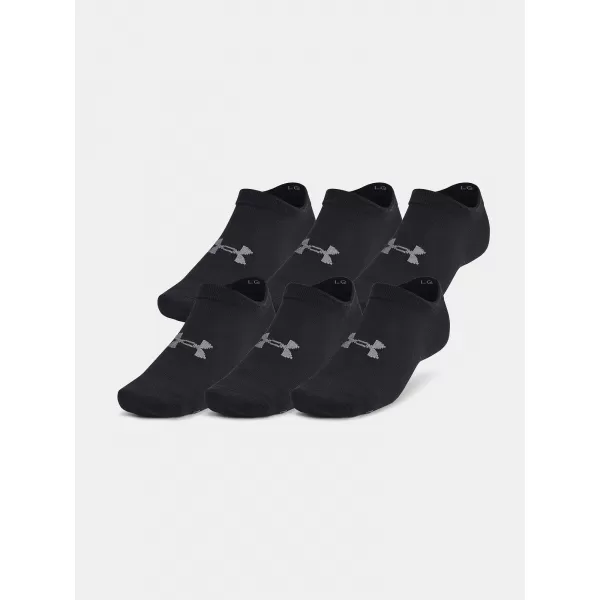  Șosete UNDER ARMOUR ESSENTIAL NO SHOW (6 PÁRŮ) 1382611-001 NEGRU 