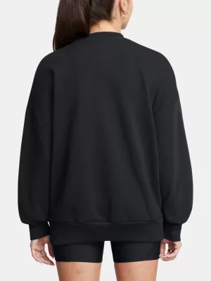 Hanorac de dama UNDER ARMOUR ICON HWT TERRY OS CREW 1386493-001 NEGRU