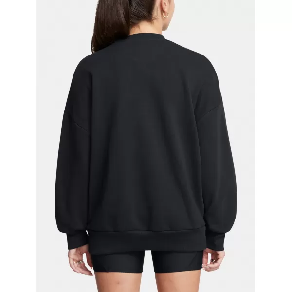  Hanorac de dama UNDER ARMOUR ICON HWT TERRY OS CREW 1386493-001 NEGRU 