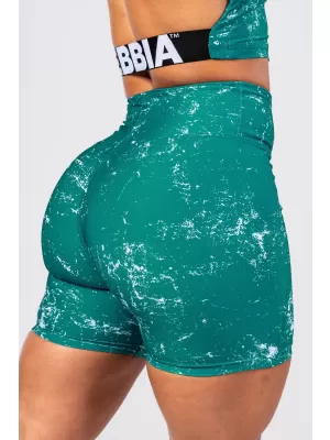 Pantaloni scurți HAMMIES 615 VERDE Nebbia cu talie înaltă de 5 inci