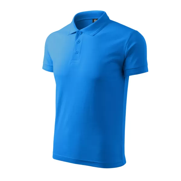  Tricou pentru bărbați cu guler ALTISPORT NoPrint NP/ALM302 SNORKEL ALBASTRU 
