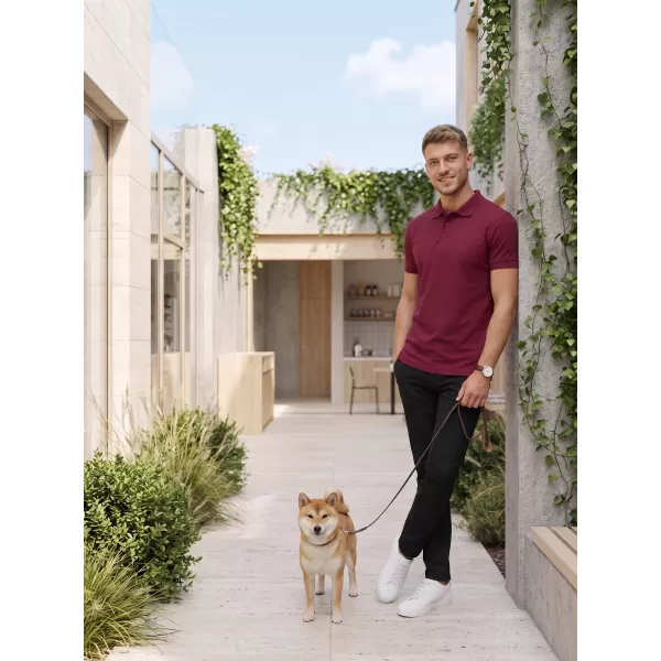  Mens t -thirt cu guler ALTISPORT NoPrint NP/ALM302 GRANAT 