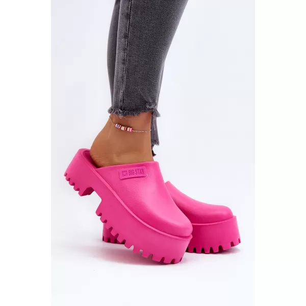  Papuci dama BIG STAR NN274019 ROZ Pantofi Big Star 