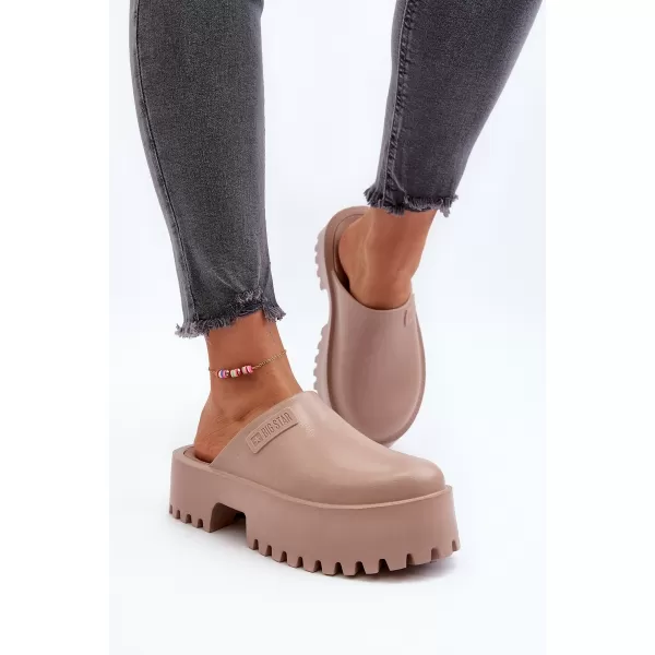  Papuci dama BIG STAR NN274016 BEJ Pantofi Big Star 