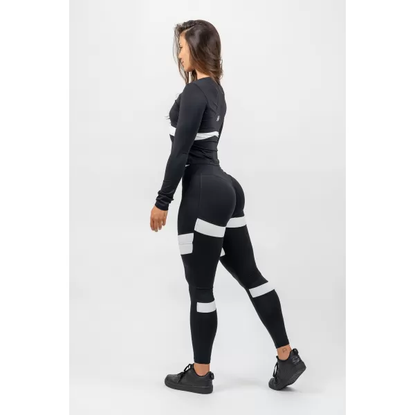  Top negru cu maneci lungi TRUE HERO 242 BLACK Nebbia 