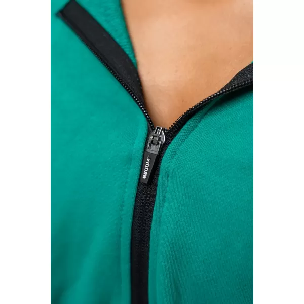  Hanorac crop ICONIC 254 VERDE Nebbia 