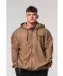 Hanorac spălat cu fermoar GYM BRO 362 LIGHT BROWN Nebbia