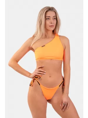 Top de Bikini Bandeau Portocaliu cu Un Umăr - Top 449 ORANGE Nebbia