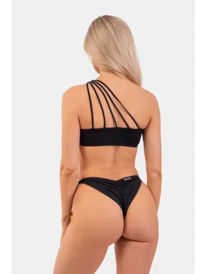 Costume de Baie Bikini Bandeau cu Un Umăr - Top 448 BLACK Nebbia