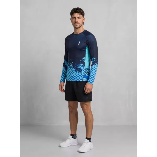  Tricou de compresie funcțională pentru bărbați cu premium cu mânecă lungă ALTISPORT VOJ/ALM109TR03 REGAL 