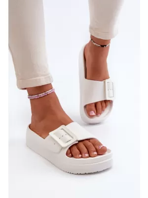 Papuci dama BIG STAR NN274A661 WHITE Pantofi Big Star
