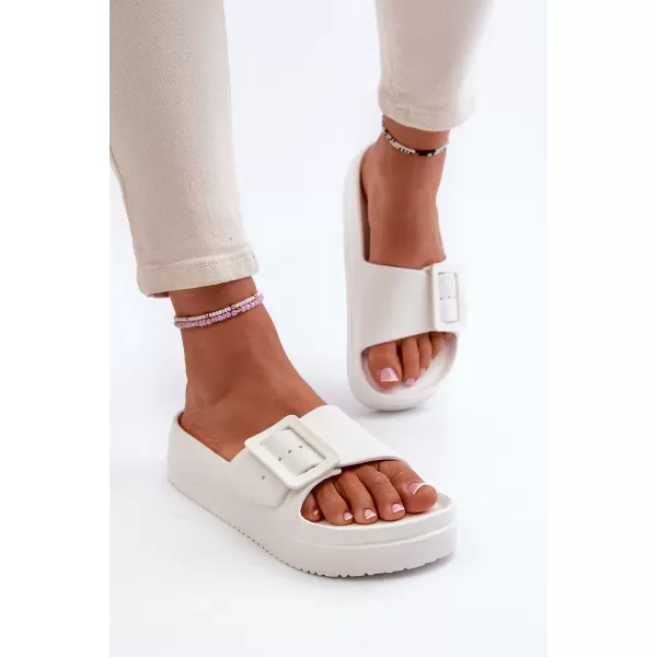  Papuci dama BIG STAR NN274A661 WHITE Pantofi Big Star 