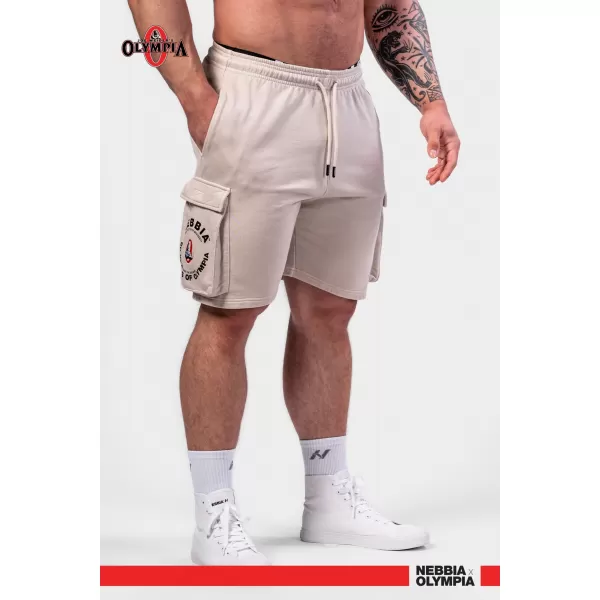  Pantaloni scurți de marfă largi spălați LEGACY 787 LIGHT GREY Nebbia 