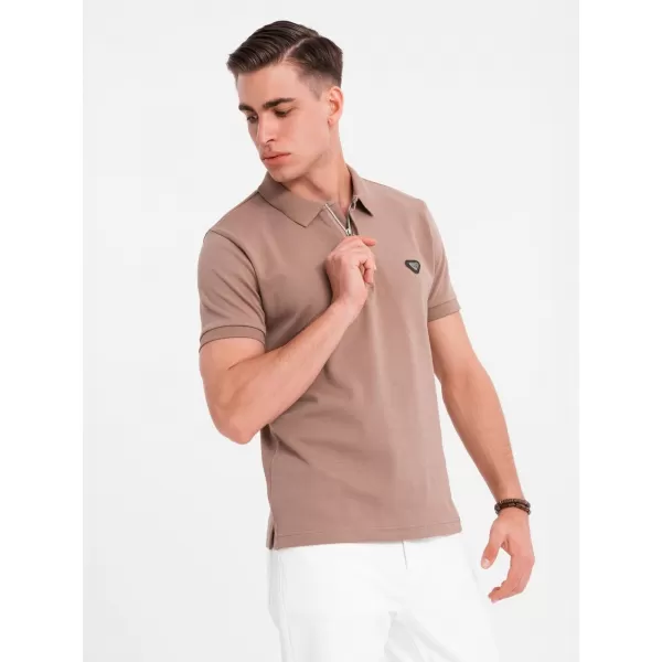  Tricou pentru bărbați OMBRE OM-POSS-0148 MARO DESCHIS 
