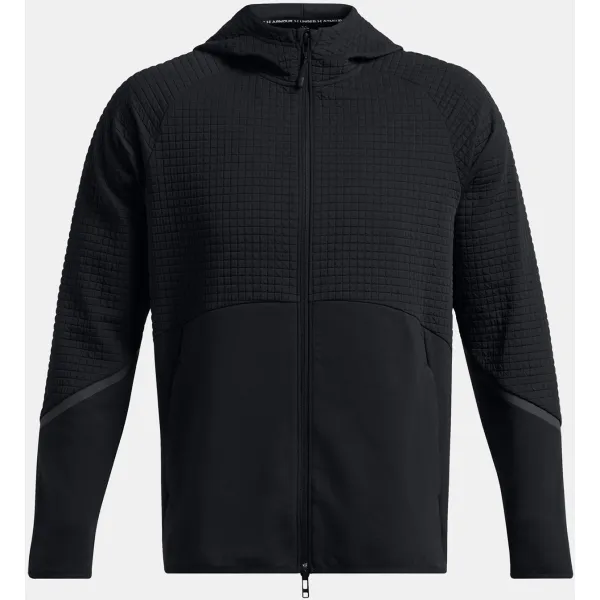  Hanorac pentru bărbați UNDER ARMOUR UNSTOPPABLE FLC GRID FZ 1386543-001 NEGRU 