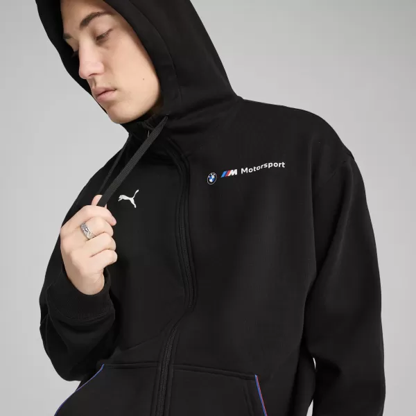  Panoul pentru bărbați PUMA BMW MMS ESS+ FZ HDED JACKET 630629_01 PUMA NEGRU 
