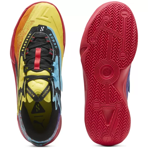  Cizme PUMA SCOOT ZEROS II CAUTION 310843_01 RICKIE ORANGE/SPEED ​​YELLOW 