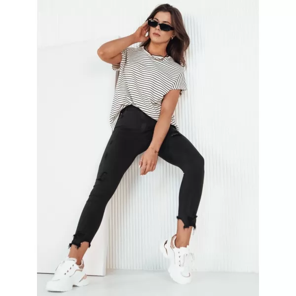  Pantalonii pentru doamne DSTREET FAROL UY1906 NEGRU 