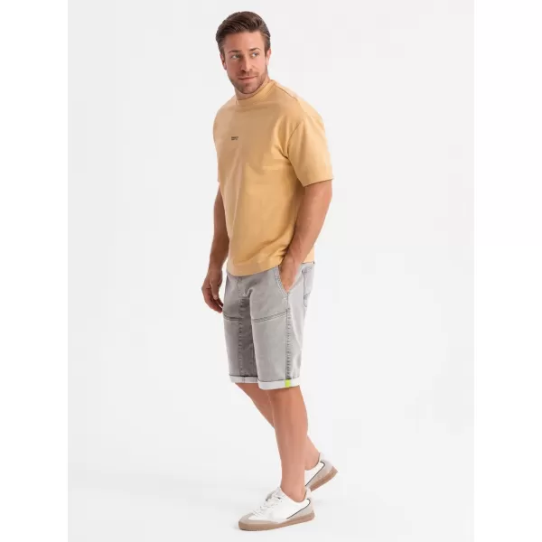  Pantaloni scurţi OMBRE OM-SRDS-0135 GRI DESCHIS 