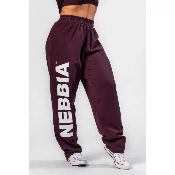  Pantaloni de trening largi largi BOYFRIEND STYLE 432 DARK RED Nebbia 