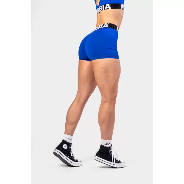  Pantaloni scurți fitness cu talie înaltă GLUTE PUMP 240 BLUE Nebbia 