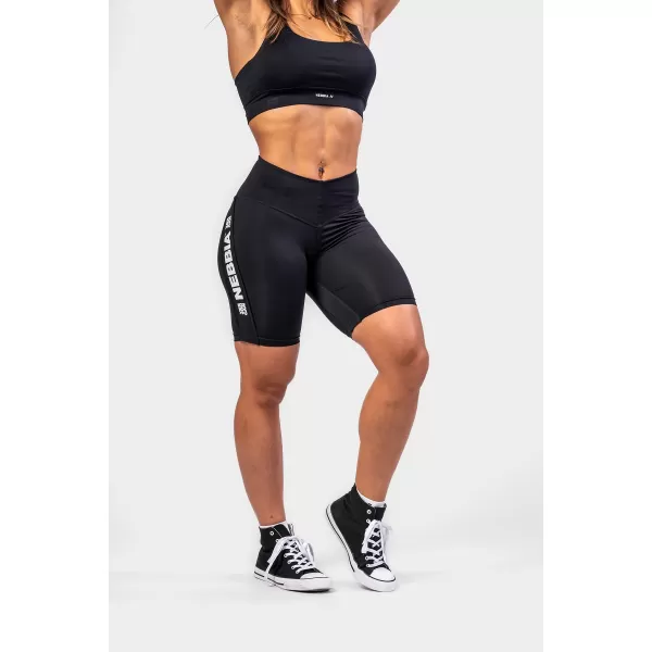  Pantaloni scurți de ciclism cu talie înaltă ICONIC 238 BLACK Nebbia 