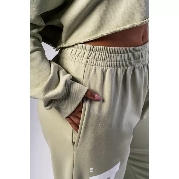  Pantaloni de trening largi largi BOYFRIEND STYLE 432 LIGHT VERDE Nebbia 