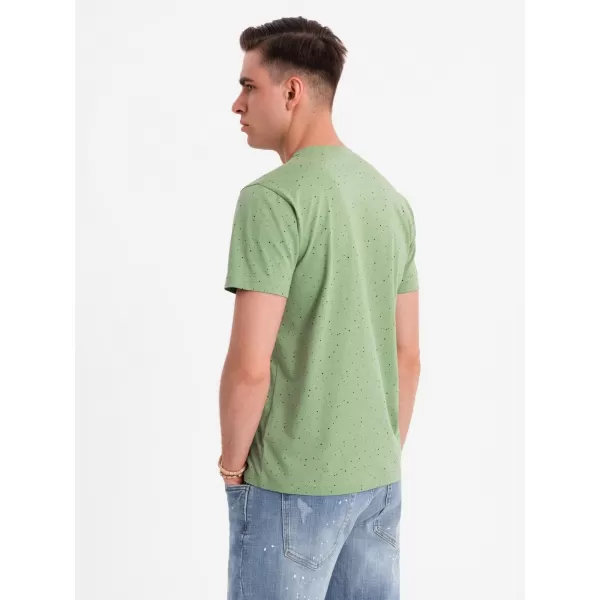  Cămaşă OMBRE OM-TSFP-0186 VERDE 