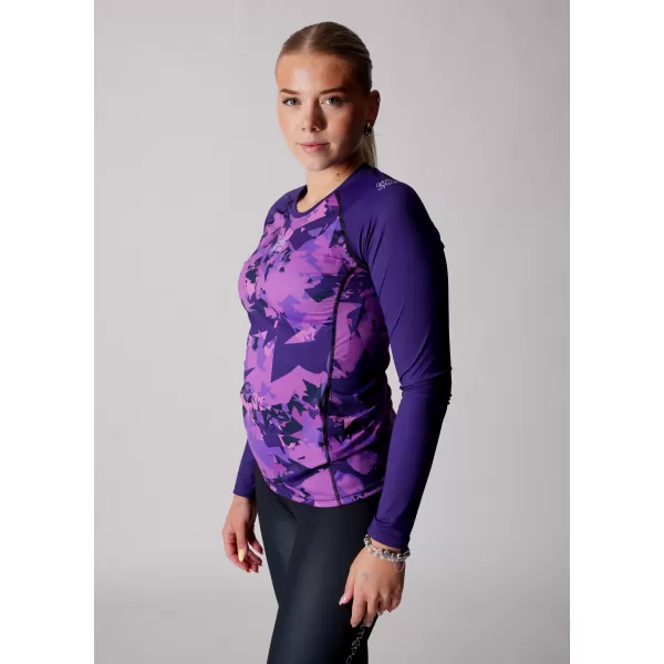  Tricou funcțional pentru femei cu mâneci lungi premium ALTISPORT VOJ/ALW110TR03 VIOLET 