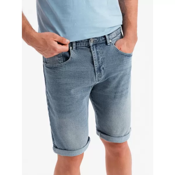  Pantaloni scurţi OMBRE OM-SRDS-0164 ALBASTRU DESCHIS 