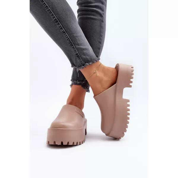  Papuci dama BIG STAR NN274016 BEJ Pantofi Big Star 