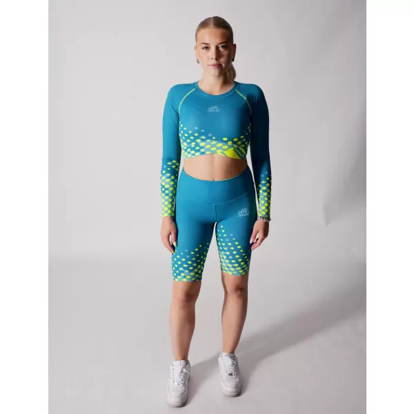  Premium de cultură funcțională pentru femei ALTISPORT VOJ/ALW109TR04 EMERALD/FLUO YELLOW 