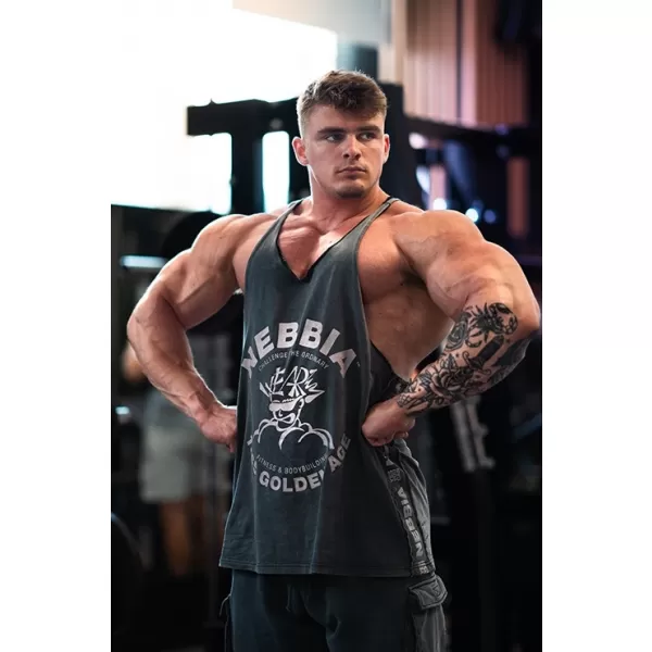  Lărgiș spate muscular spalat GOLDEN AGE 791 BLACK Nebbia 