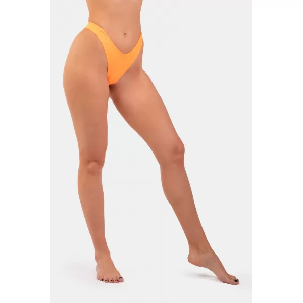 Bikini portocaliu în formă de V - fund înalt 455 ORANGE Nebbia 