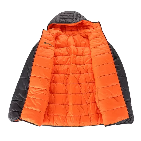  Jachetă reversibilă pentru bărbați ALPINE PRO EROM NEUTRU/PĂMÂNT 