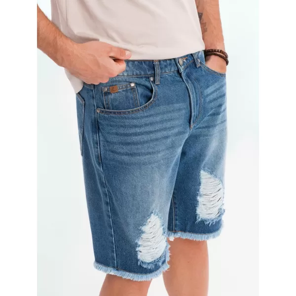  Pantaloni scurţi OMBRE OM-SRDS-0157 ALBASTRU 