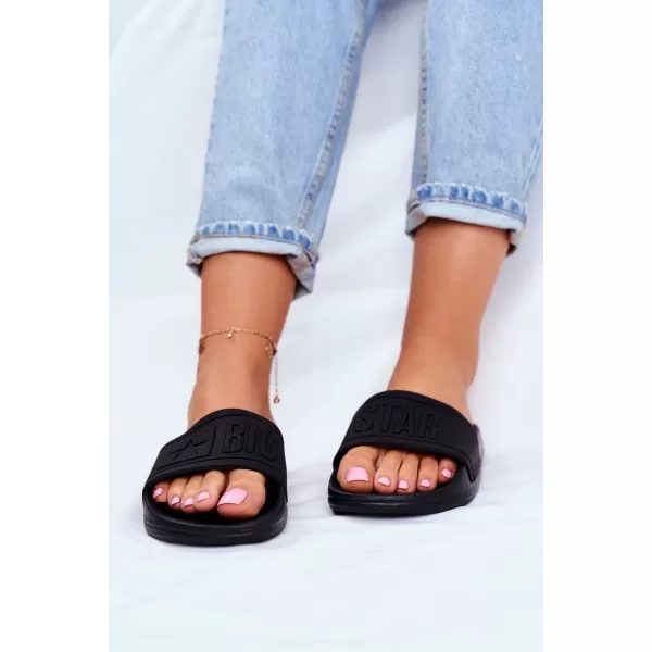  Papuci de modă pentru femei BIG STAR DD274A271 BLACK Pantofi Big Star 