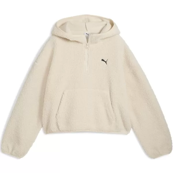  Panoul pentru doamne PUMA WARDROBE ESS OVERSIZED POLAR FLEECE HOODIE 632048-87 ALB 