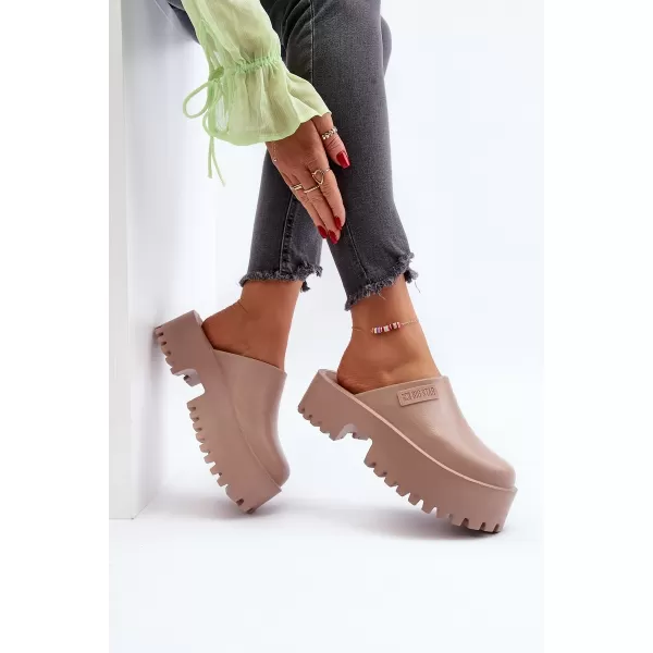  Papuci dama BIG STAR NN274016 BEJ Pantofi Big Star 