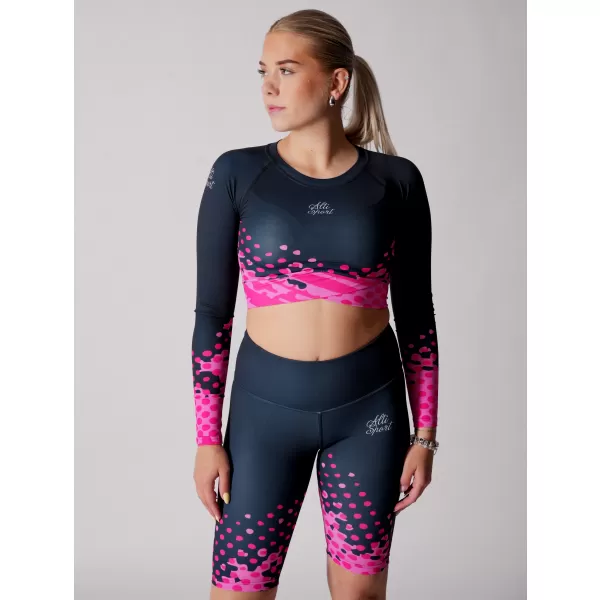  Premium de cultură funcțională pentru femei ALTISPORT VOJ/ALW109TR04 ROZ-NEGRU 