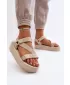 Sandale dama BIG STAR NN274A528 BEJ Pantofi Big Star