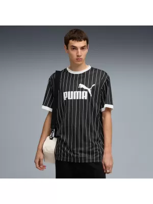 Tricou pentru bărbați PUMA ESS STRIPED JERSEY 688263-01 NEGRU
