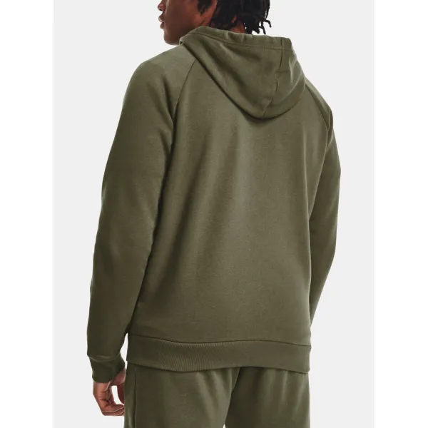  Hanorac pentru bărbați UNDER ARMOUR RIVAL FLEECE FZ HOODIE 1379767-390 VERDE 