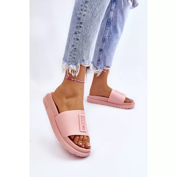  Papuci dama BIG STAR LL274425 ROZ Pantofi Big Star 