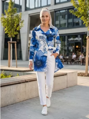 Jacheta pentru femei premium ALTISPORT VOJ/ALW102MI05 NAVY/ALB