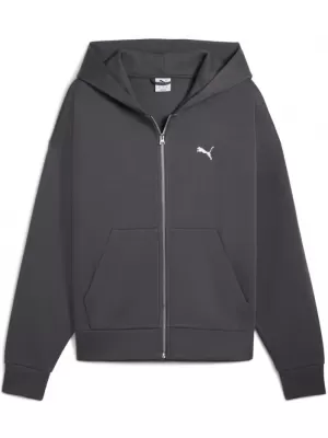 Panoul pentru bărbați PUMA WARDROBE ESS BOXY FULL-ZIP HOODIE DK 632066-44 GRI