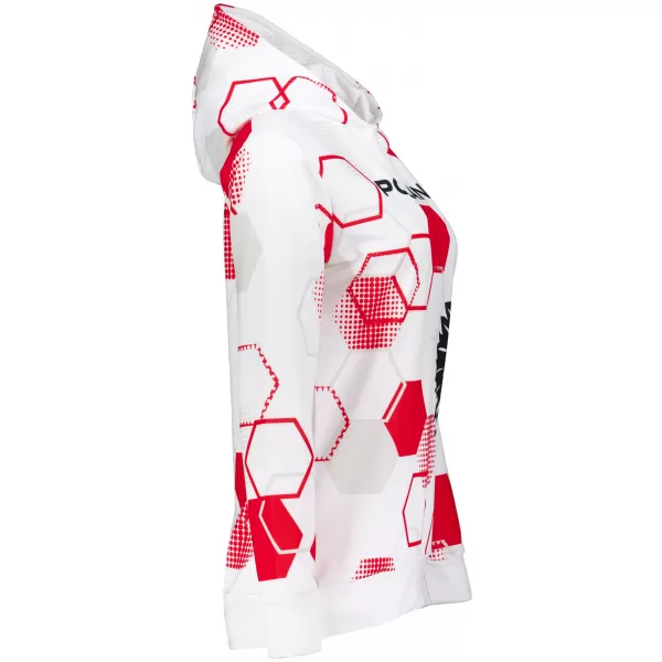 Premium cu hanorac funcțional pentru femei ALTISPORT VOJ/ALW036PL/MI01 HEXA-WH 