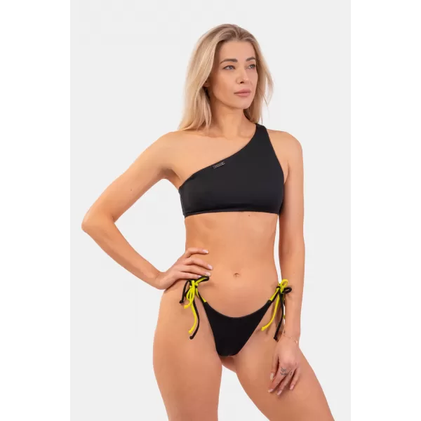  Costume de Baie Bikini Bandeau cu Un Umăr - Top 448 BLACK Nebbia 
