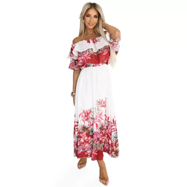  Rochie NUMOCO 545-4 PIERSICĂ 